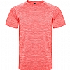 Camiseta Tecnica Jaspeada Austin Roly - Color Coral Fluor Vigore
